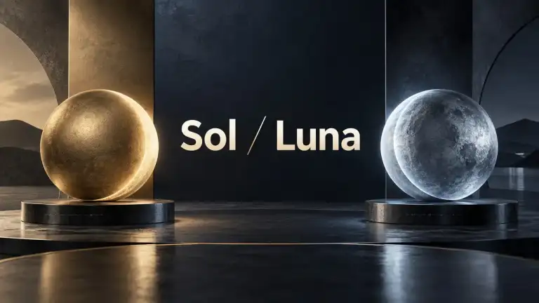 濃紺の背景に金色のSolと銀色のLunaを対比したGPT-6モデル比較の解説画像