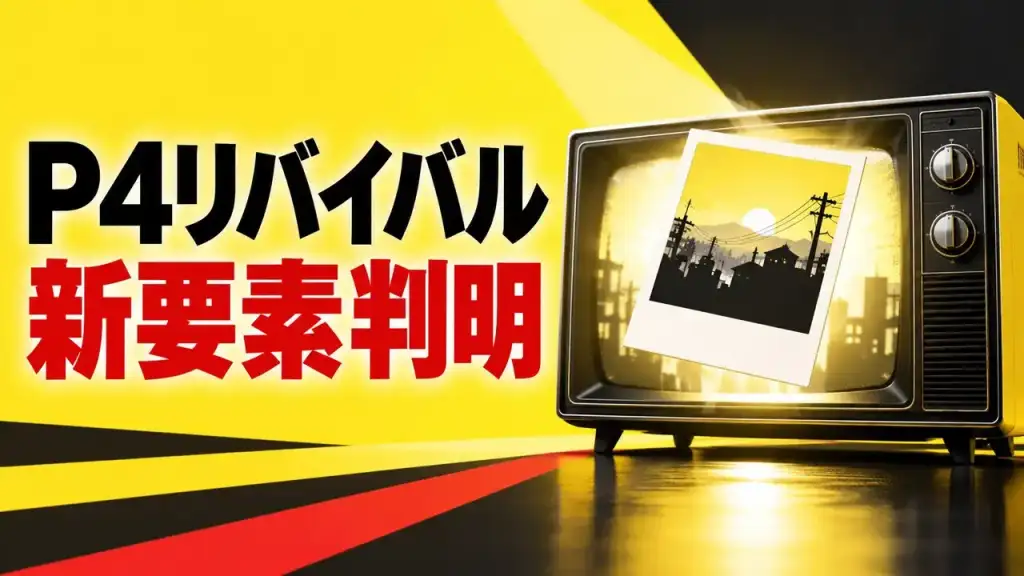ペルソナ4 リバイバルの新要素を示すテレビ画面と写真